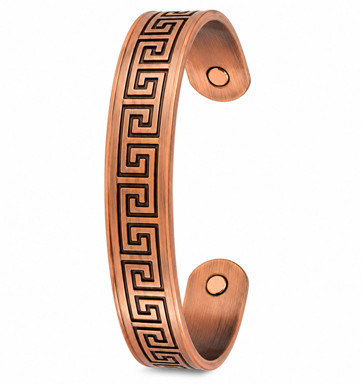 MEANDER MOTIF COPPER BANGLE