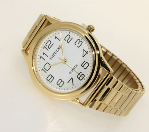 GOLD STRETCH BAND WATCH Coomberbros