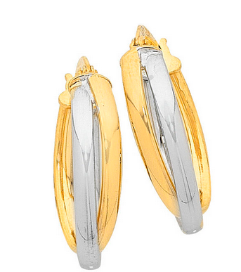 9ct silver filled hoops 9ct silver filled hoops