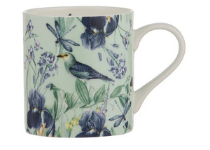 IRIS GARDEN MINT MUG IRIS GARDEN MINT MUG