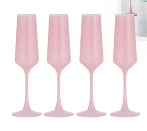 CHELSEA BLUSH 4PK CHAMPAGNE GLASSES CHELSEA BLUSH 4PK CHAMPAGNE GLASSES