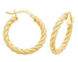9CT YELLOW GOLD SILVER FILLED EARRINGS 9CT YELLOW GOLD SILVER FILLED EARRINGS
