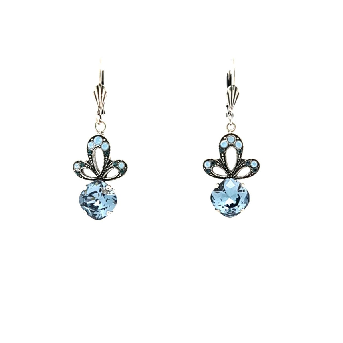 AU BOUT DES REVES BLUE DROP EARRINGS