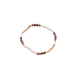 ROSE QUARTZ-PINK MOONSTONE-Q5-RHODONITE & LEPIDOLITE 4MM GEM BRACELET ROSE QUARTZ-PINK MOONSTONE-Q5-RHODONITE & LEPIDOLITE 4MM GEM BRACELET