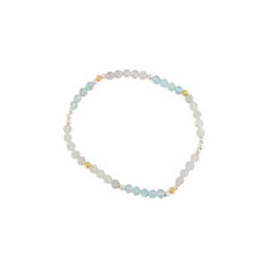 TOPAZ-AQUAMARINE & AQUA CHAIC 4MM GEM BRACELET TOPAZ-AQUAMARINE & AQUA CHAIC 4MM GEM BRACELET