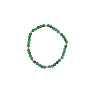 GREEN ONYX 4MM GEM BRACELET GREEN ONYX 4MM GEM BRACELET