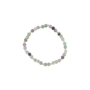 FLOURITE 4MM GEM BRACELET FLOURITE 4MM GEM BRACELET