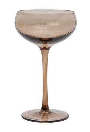 THE LOU COUPE GLASS - SET OF TWO - SMOKE THE LOU COUPE GLASS - SET OF TWO - SMOKE