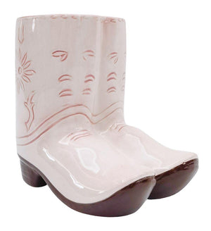 COWBOY BOOTS PINK VASE 16CM COWBOY BOOTS PINK VASE 16CM