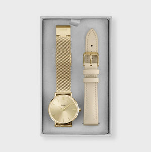 CLUSE MINUIT GOLD WATCH GIFT SET CLUSE MINUIT GOLD WATCH GIFT SET
