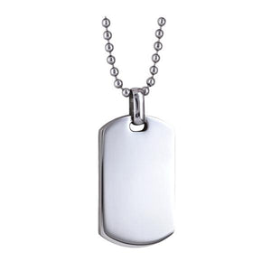 STAINLESS STEEL DOG TAG & CHAIN STAINLESS STEEL DOG TAG & CHAIN