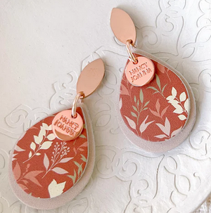 RUSTIC FLORAL DOUBLE- ROSE GOLD RUSTIC FLORAL DOUBLE- ROSE GOLD