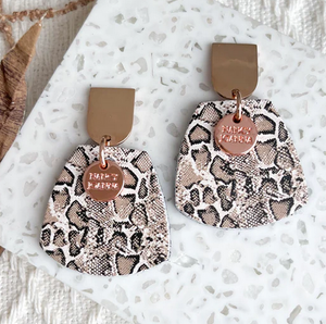 UNTAMED SLITHER HALF DROPS - ROSE GOLD UNTAMED SLITHER HALF DROPS - ROSE GOLD