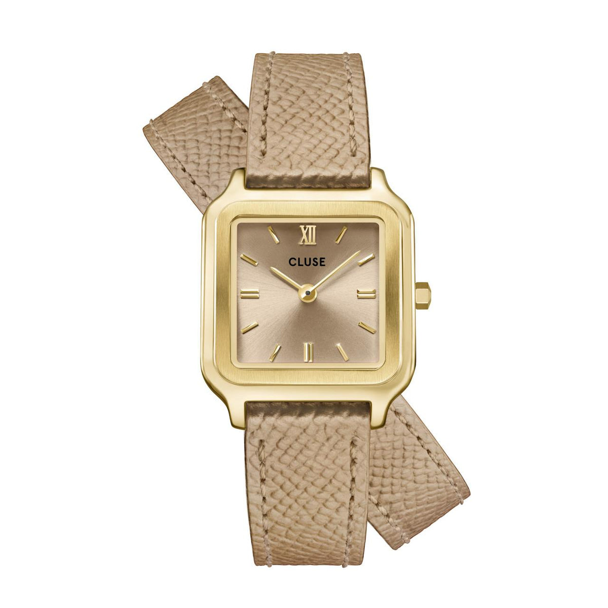 CLUSE PETITE TAN & GOLD WATCH