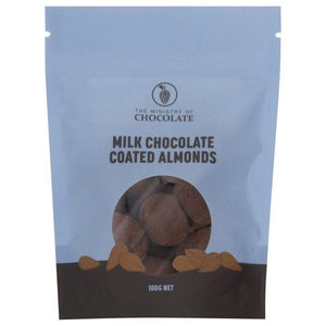 MILK CHOCOLATE COATED ALMONDS - 100G MILK CHOCOLATE COATED ALMONDS - 100G