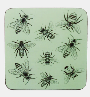 COASTERS - SKETCH BEES COASTERS - SKETCH BEES