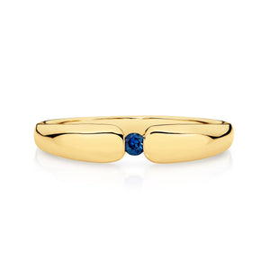 9CT YELLOW GOLD SAPPHIRE RING 9CT YELLOW GOLD SAPPHIRE RING