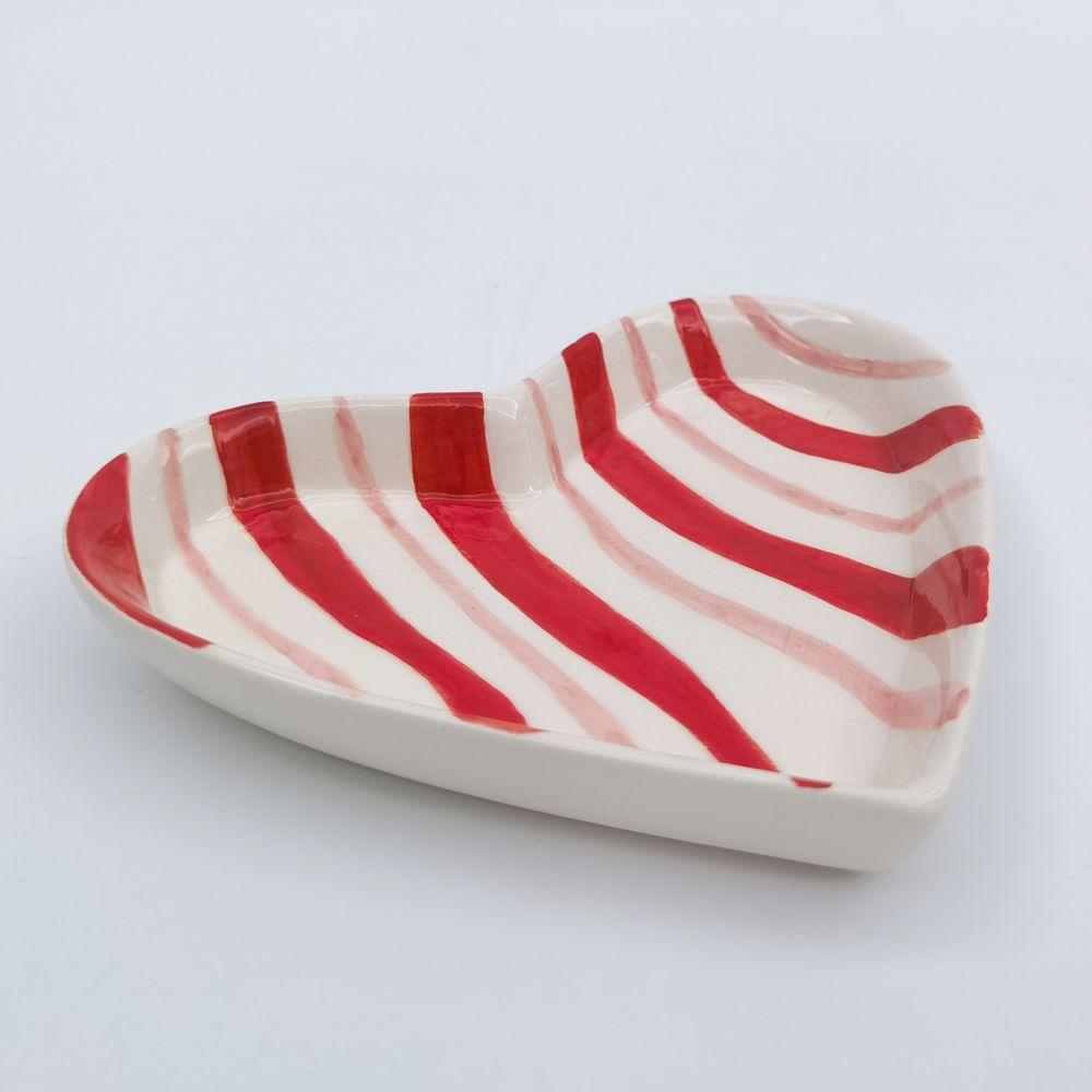 RED & PINK HEART TRINKET TRAY