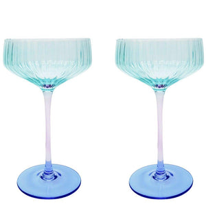 GLASSES - AQUA & BLUE GLASSES - AQUA & BLUE