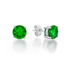 STERLING SILVER GREEN STUDS STERLING SILVER GREEN STUDS