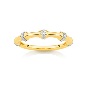 9CT YELLOW GOLD DIAMOND DRESS RING 9CT YELLOW GOLD DIAMOND DRESS RING