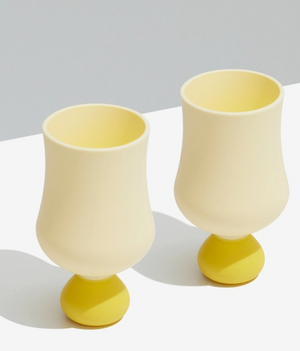 BUBBLE GOBLET SET OF 2 - LEMONCHELLO BUBBLE GOBLET SET OF 2 - LEMONCHELLO