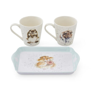 WRENDALE - MUG & TRAY SET - HAMPSTER WRENDALE - MUG & TRAY SET - HAMPSTER