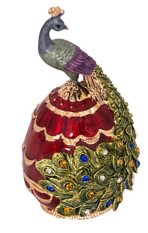 HIDDEN TREASURE PEACOCK TRINKET BOX HIDDEN TREASURE PEACOCK TRINKET BOX