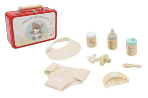 DOLL NURSING PLAYSET IN TIN CASE DOLL NURSING PLAYSET IN TIN CASE