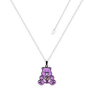 ECC Care Bears Share Bear Belly Badge Enamel Necklace ECC Care Bears Share Bear Belly Badge Enamel Necklace