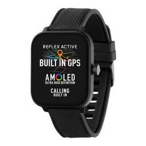 Reflex Active SERIES 44 AMOLED GPS Smart Watch Black Silicone Strap Reflex Active SERIES 44 AMOLED GPS Smart Watch Black Silicone Strap