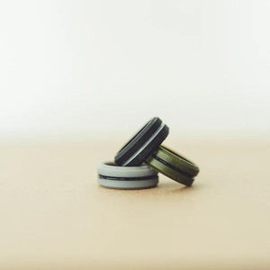 Men's TRAX Silicone Ring GREY SIZE 10 Men's TRAX Silicone Ring GREY SIZE 10