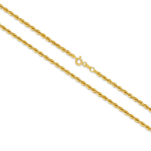 9CT YELLOW GOLD ROPE CHAIN 9CT YELLOW GOLD ROPE CHAIN