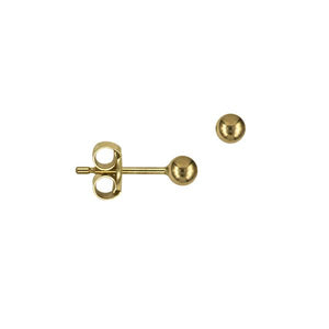 3MM 9CT YELLOW GOLD BALL STUDS 3MM 9CT YELLOW GOLD BALL STUDS