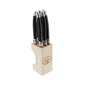 Jean Dubost Maison Black - 6Pc Steak Knife Set 1.2mm Jean Dubost Maison Black - 6Pc Steak Knife Set 1.2mm