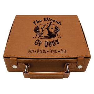 LEATHER CASE POKER SET LEATHER CASE POKER SET