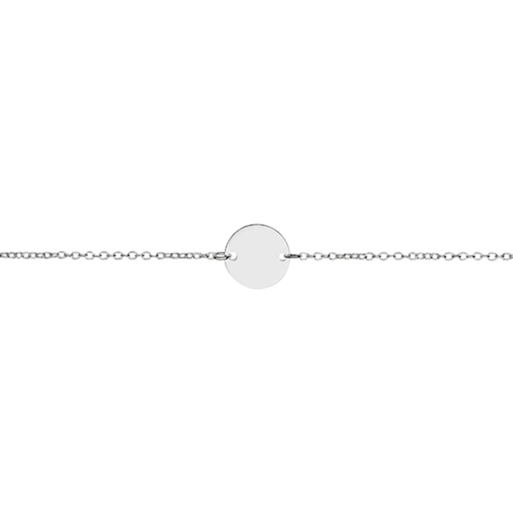 SILVER DISC BRACELET