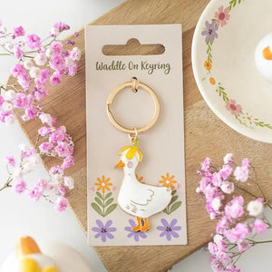 Waddle On Duck Keyring Waddle On Duck Keyring