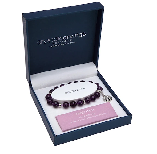 AMETHYST TREE OF LIFE BRACELET