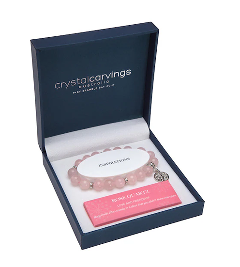 ROSE QUARTZ TREE OF LIFE BRACELET