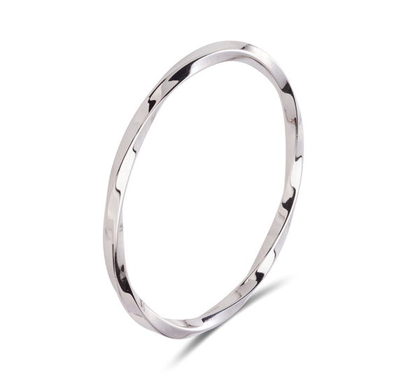 STEEL TWIST BANGLE