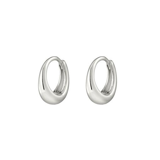SS CONCAVE HOOP EARRINGS