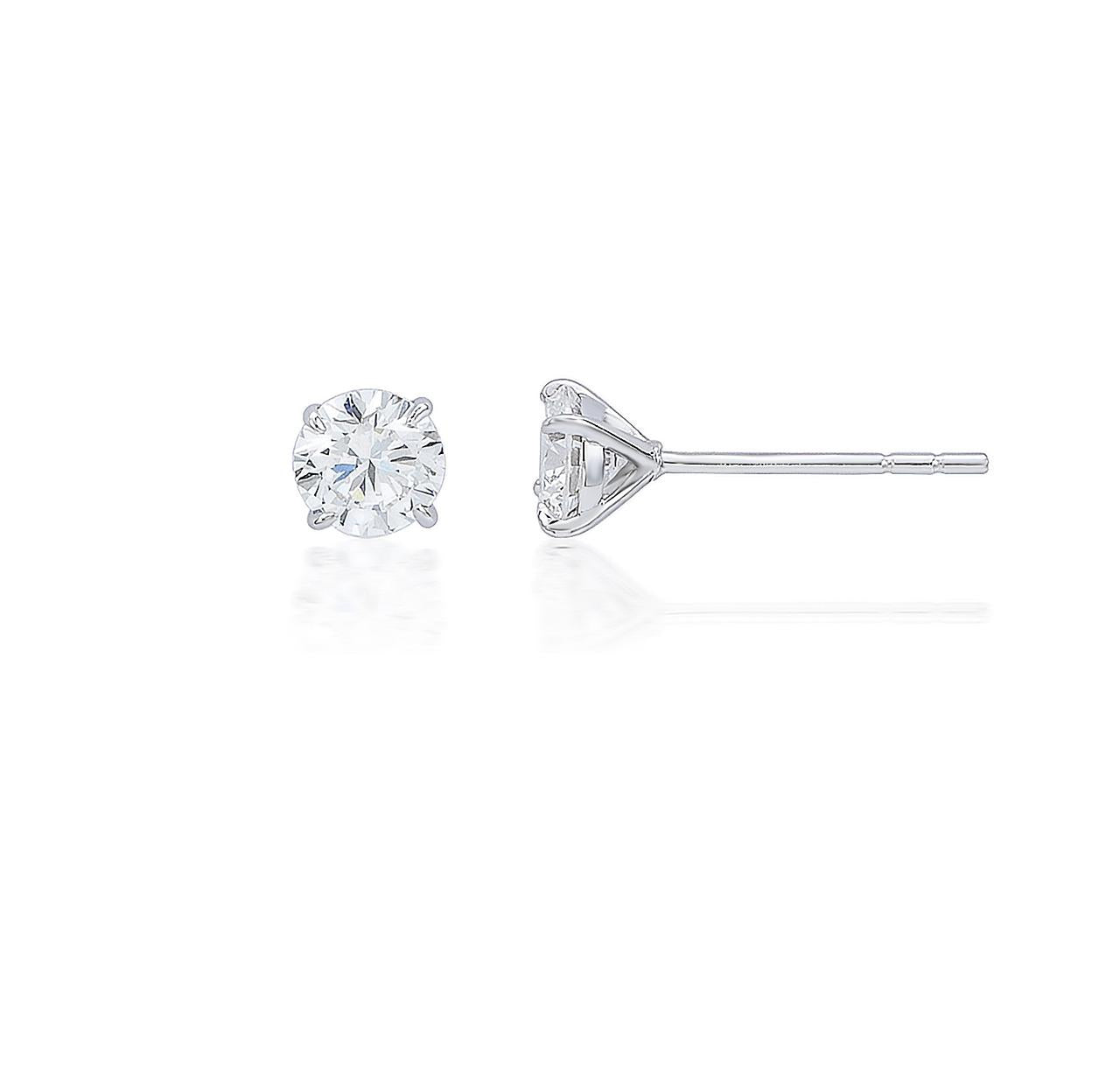 9CT LGD STUD EARRINGS TDW 0.50CT