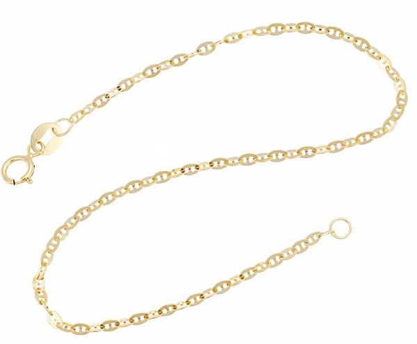 9CT YG ITALIAN ANCHOR NECKLACE