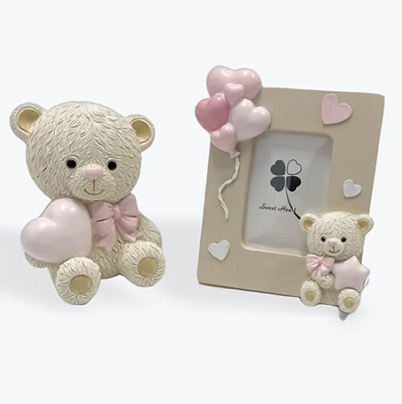 PINK FRAME AND MONEY BOX SET