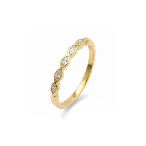 SS GP MARQUISE BAR CZ RING