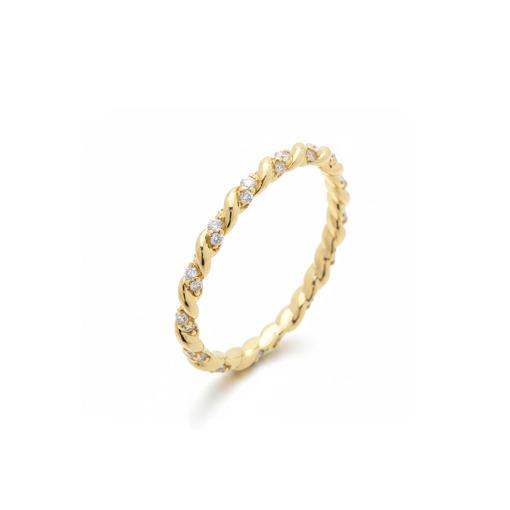 SS GP TWISTED CZ RING