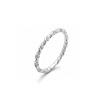 SS TWISTED CZ RING