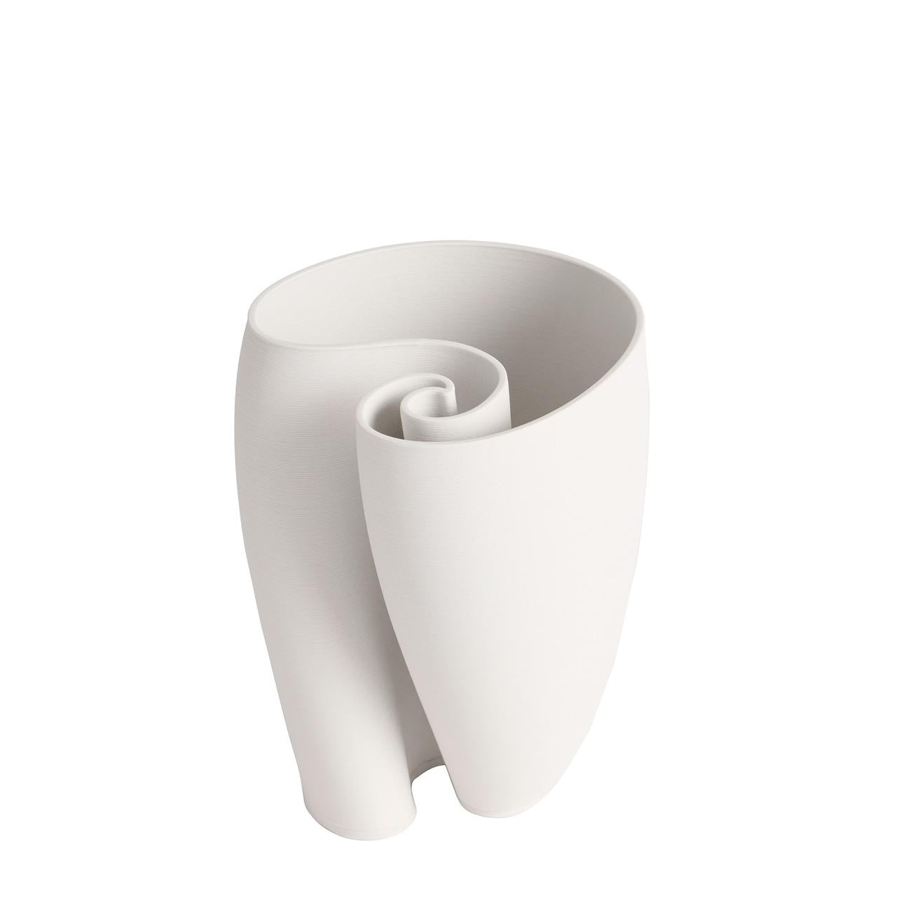 JADE WHITE VASE 34CM