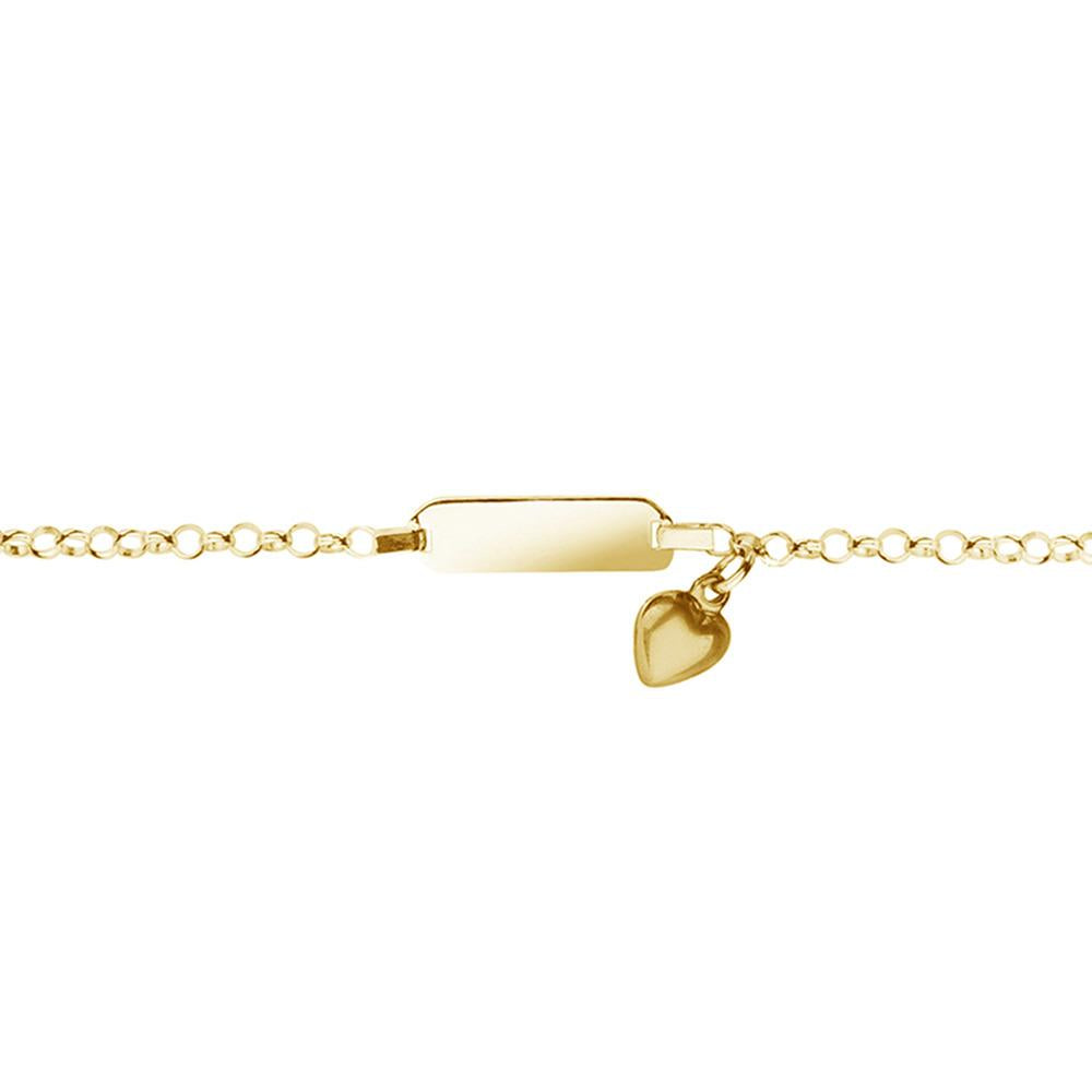SS GP CHILDREN'S ID BRACELET WITH HEART